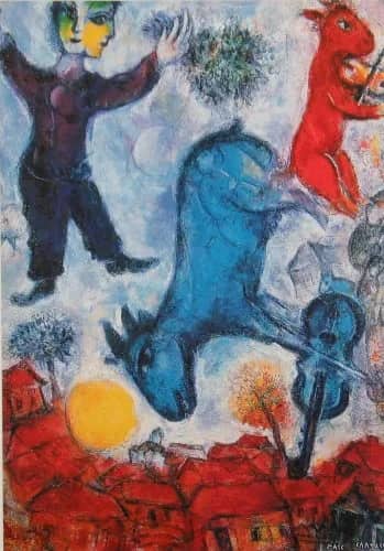 Cows over witebsk —  Chagall