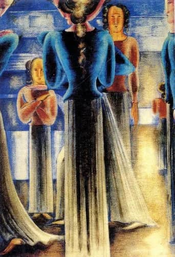 Blaue frauen —  Schlemmer