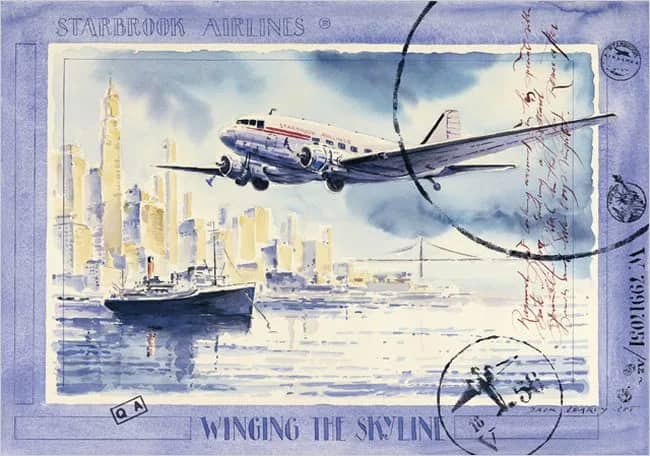 Winging the skyline —  Learoy