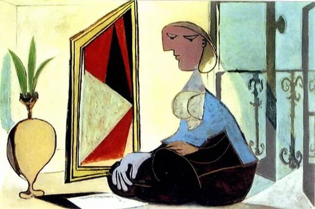 Femme au miroir — Pablo Picasso
