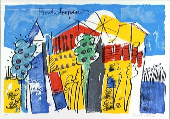 Stad met 2 bomen — Frank Lengvenius