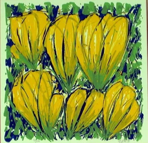Krokussen geel-groen /50 — Ad van Hassel