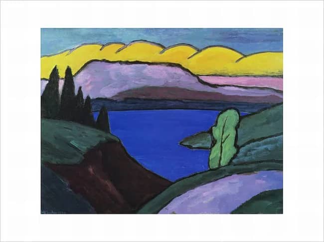 Der blaue See —  Munter