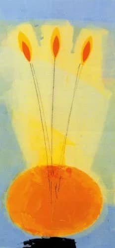 Yellow Oval Vase —  Baker