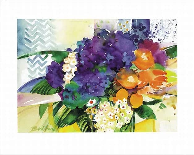 Graphic Flowers V —  Schwarz