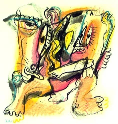 Vechtende Honden IV /40 — Henk Vierveijzer