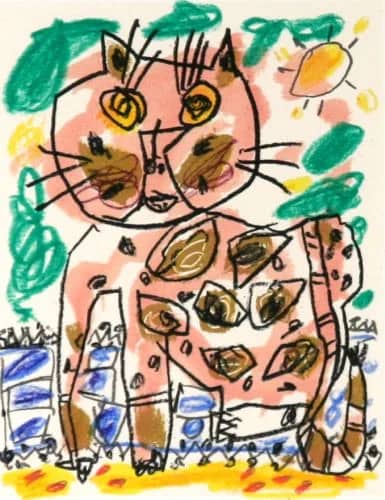 Kat groene lucht /125 —  Kees Salentijn