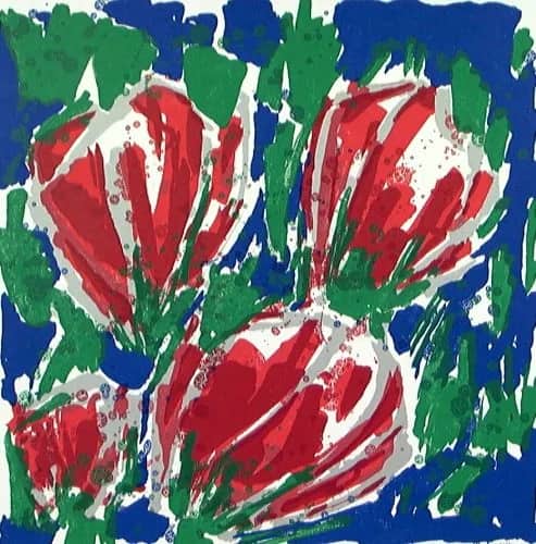Tulpen 2002 rood/roze /100 — Ad van Hassel