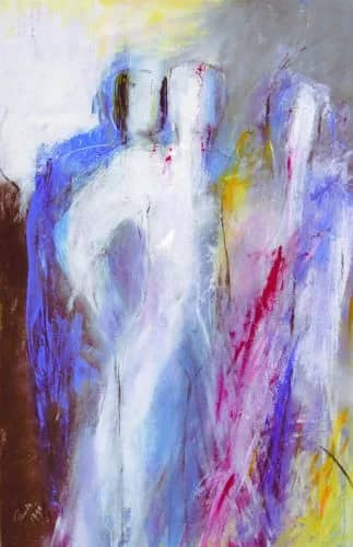 Figuren, blauw/rood/geel — Paula   Evers