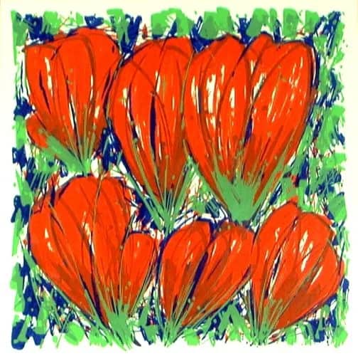 Krokussen oranje /50 — Ad van Hassel