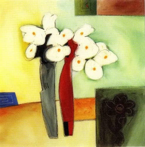 Abstract witte bloemen —  Voss
