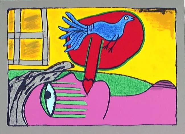 Regard sur l"oiseau /150 — Guillaume Corneille