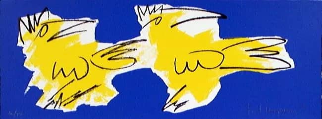 Vogels blauw /50 — Frank Lengvenius