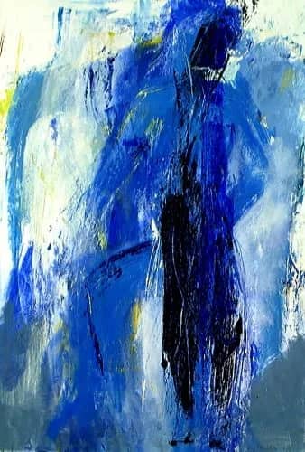 Blauwe figuur — Paula   Evers