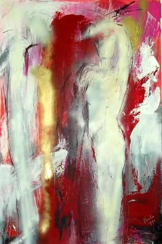 Staande vrouw wit — Paula   Evers
