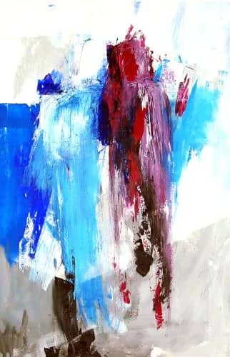 Paarse en blauwe schim — Paula   Evers