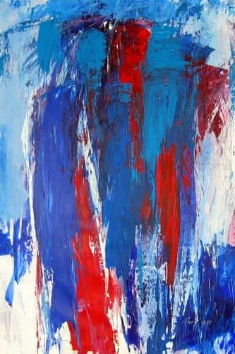 Rood en blauw figuur — Paula   Evers