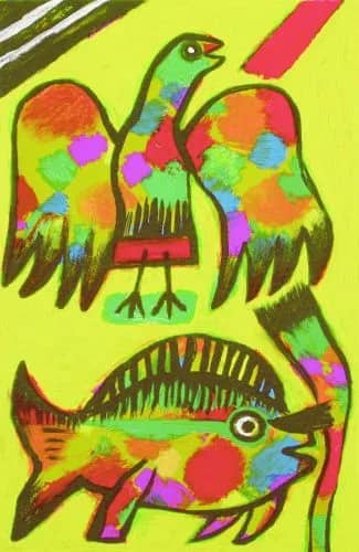Poisson et l"Oiseau — Guillaume Corneille