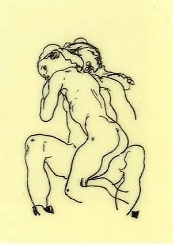 Couple d"amants II — Egon Schiele