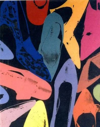 Diamond dust shoes, 1980 — Andy Warhol