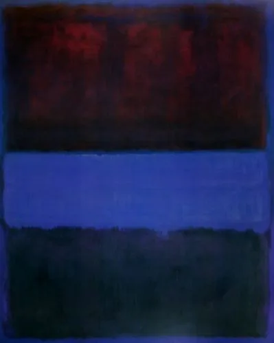Brown on blue  2HP — Marc Rothko