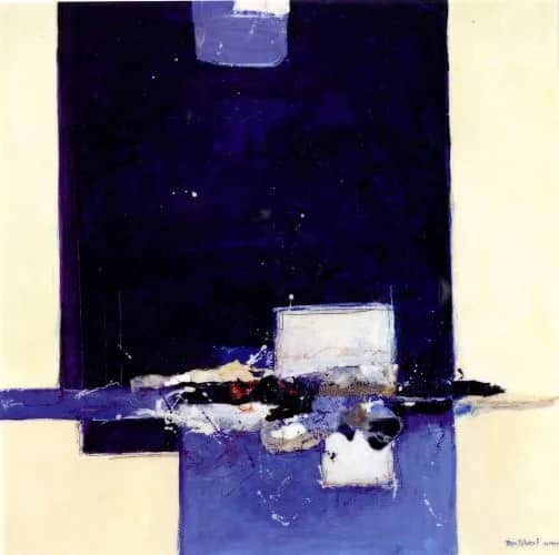 Abstract blauw/wit — Ron van der Werf