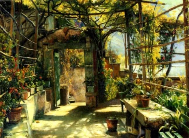 In the Pergola  2HP —  Peder Monsted