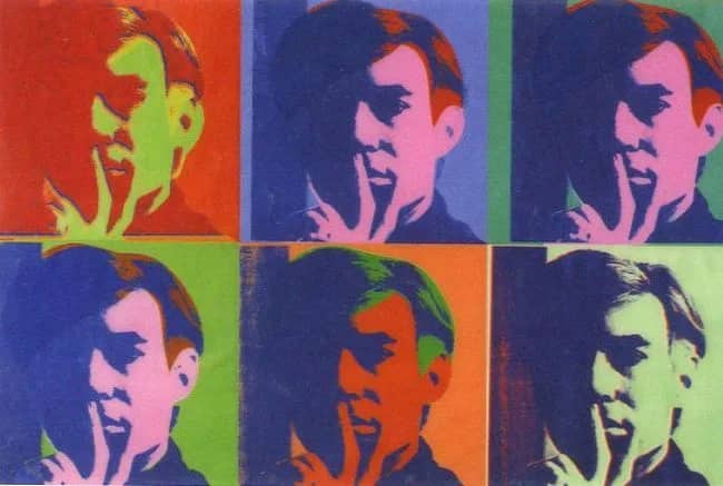 A set of six self-portraits — Andy Warhol