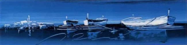 Tre barche nel blu II —  Irene Celic