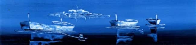 Tre barche nel blu I —  Irene Celic