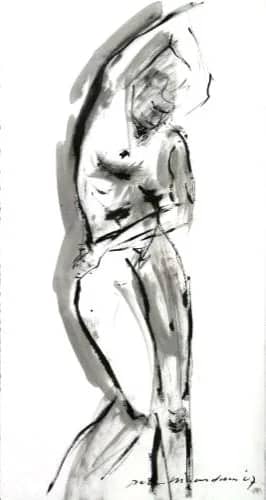 Naaktmodel staand — Peter Maasdam