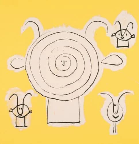 Tete de faune trois figures — Pablo Picasso