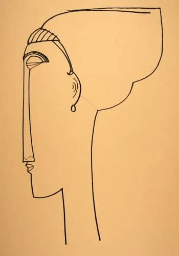 Testa di Profilo, 1911 —  Modigliani