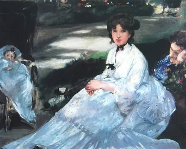 In the garden —  Manet