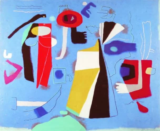 Szene in blau 1951 — Willi Baumeister