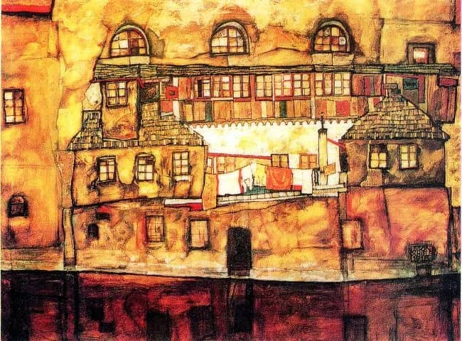Il paese invernale — Egon Schiele