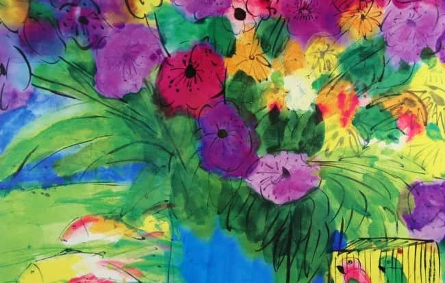Fishes and flowers —  Walasse Ting