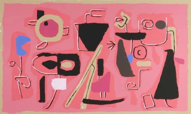 Roter fries — Willi Baumeister