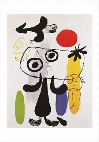 Figuur, rode zon — Joan Miro