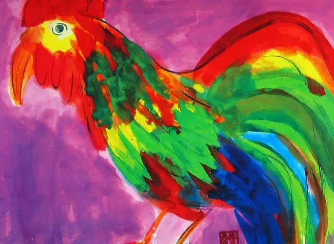 Red rooster —  Walasse Ting
