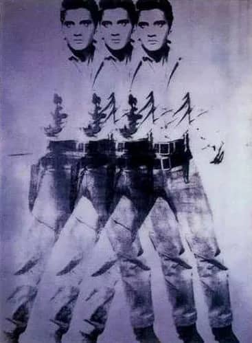 Elvis, 1963 (triple) — Andy Warhol