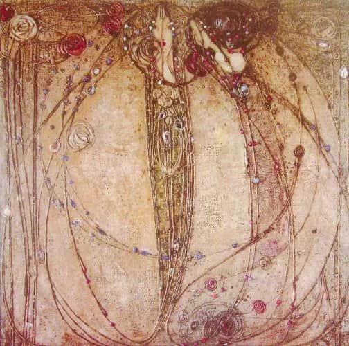The white and the red rose — Unknow artist Anonymous