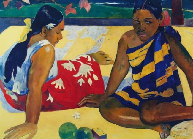 Due donne a Tahiti —  Gauguin