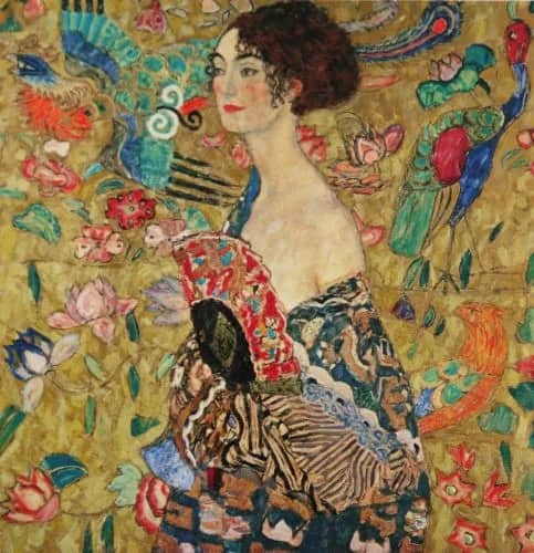 Donna con Ventaglio — Gustav Klimt