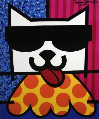Cat with sunglasses —  Britto