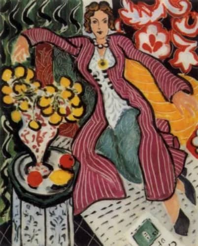 Woman in purple coat —  Matisse