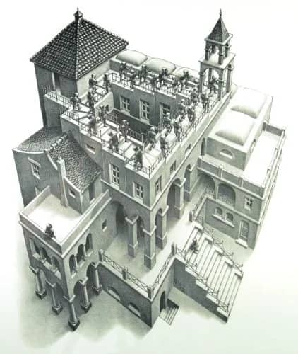 Klimmen en dalen —  Escher
