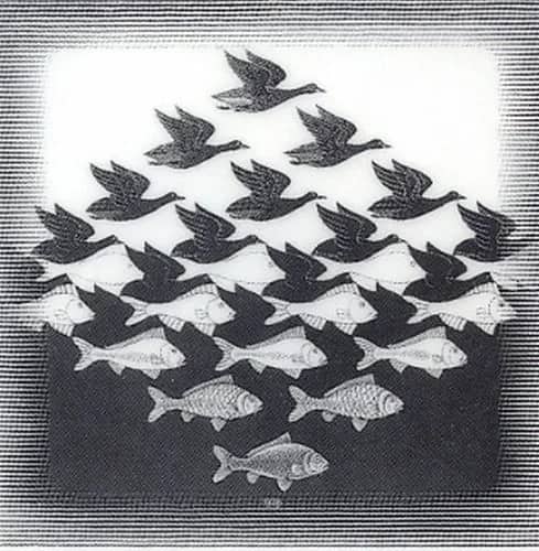 Lucht en water —  Escher