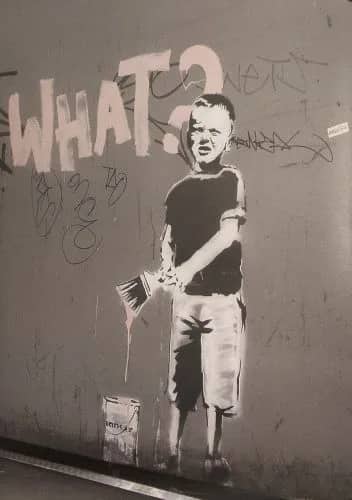 What — Unknow artist Banksy