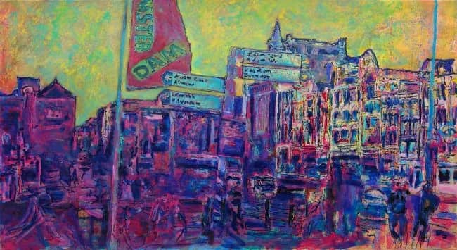 Damrak beursgebouw — Wim Streep